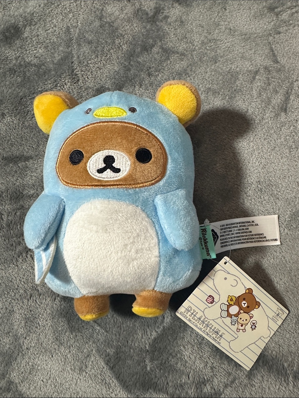 Rilakkuma Blue Penguin Plush — Soft Stuffed Animal